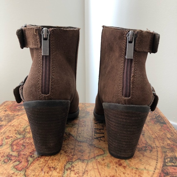 Lucky Brand Suede Brown Booties, size 8 - Picture 4 of 8
